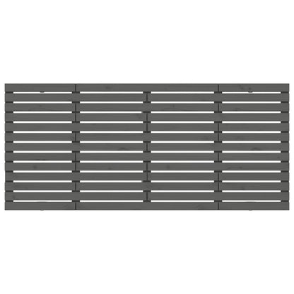 Hoofdbord Wandmontage 206X3X9,5 Cm Massief Grenenhout 206 x 91.5 cm Grijs