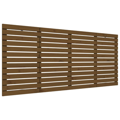 Hoofdbord Wandmontage 206X3X9,5 Cm Grenenhout 206 x 91.5 cm Honingbruin