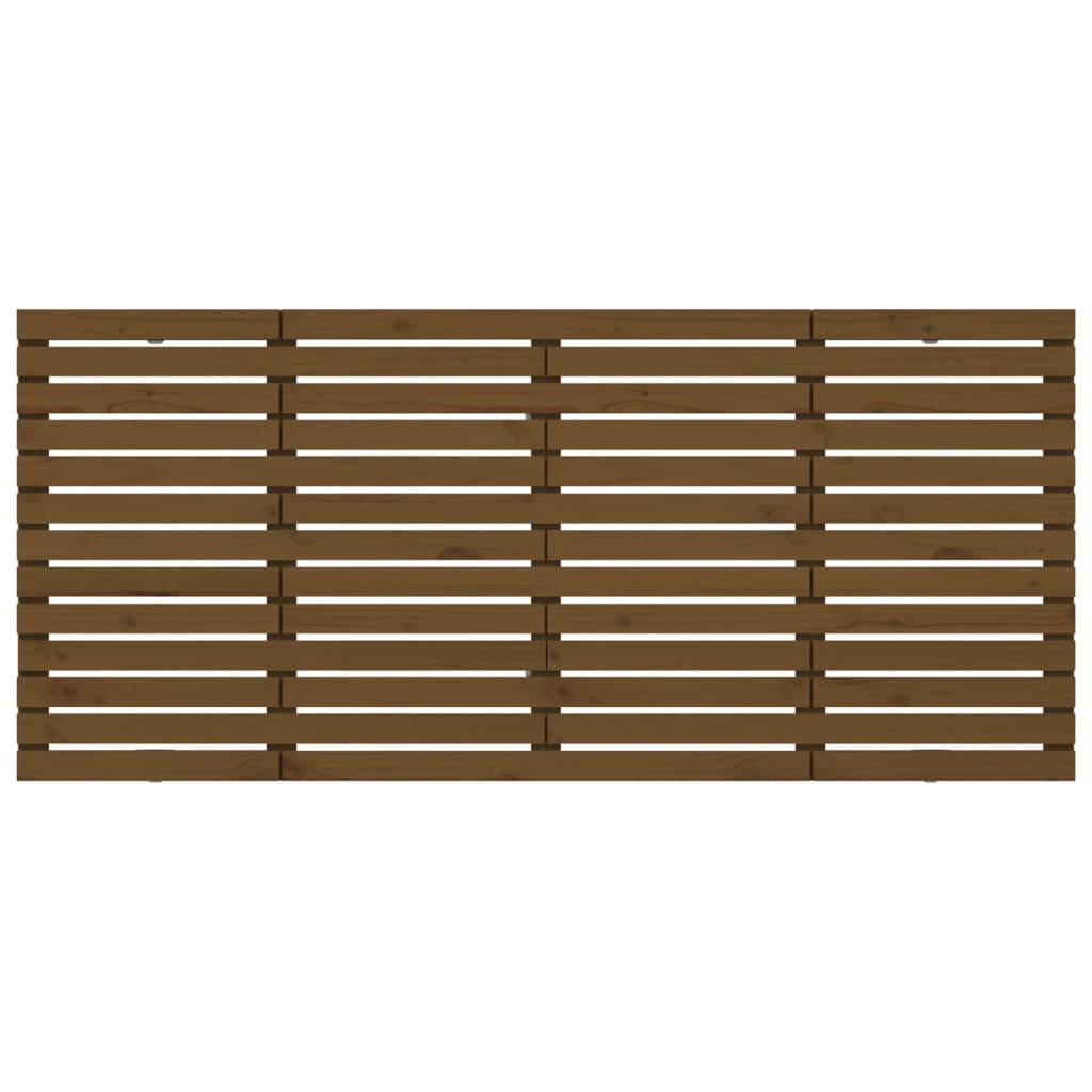 Hoofdbord Wandmontage 206X3X9,5 Cm Grenenhout 206 x 91.5 cm Honingbruin