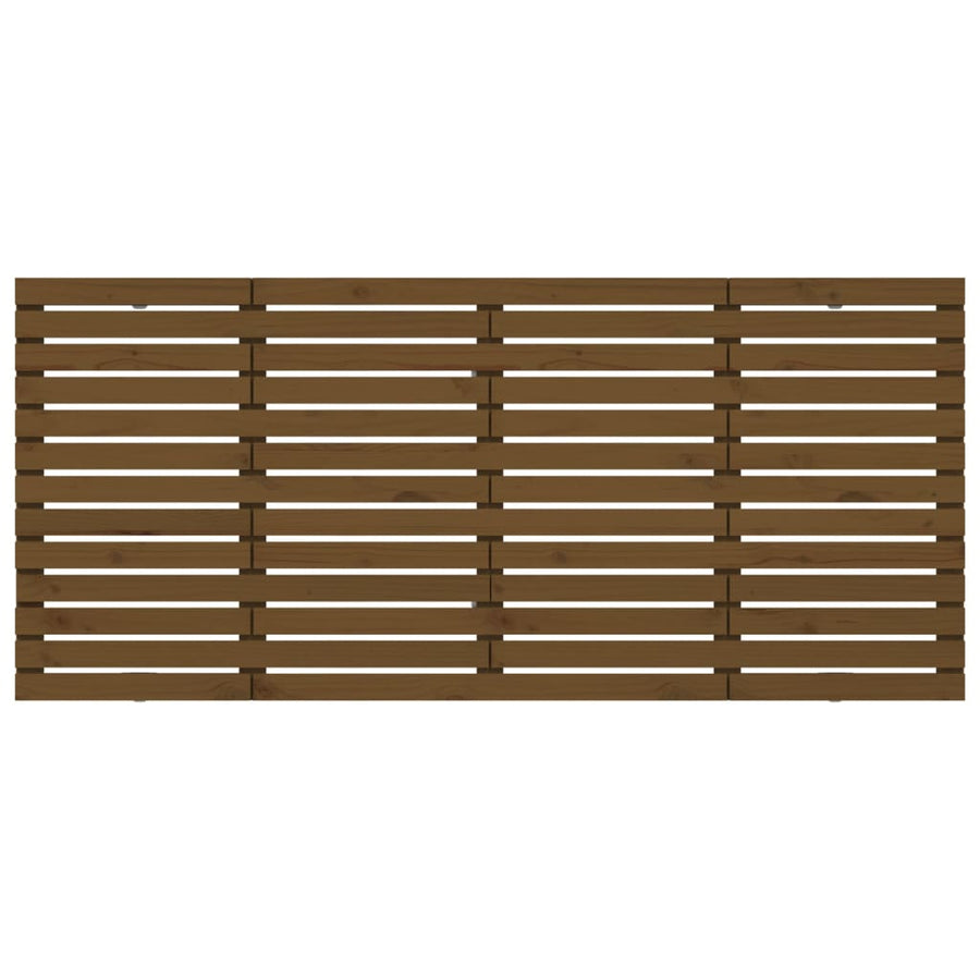 Hoofdbord Wandmontage 206X3X9,5 Cm Grenenhout 206 x 91.5 cm Honingbruin