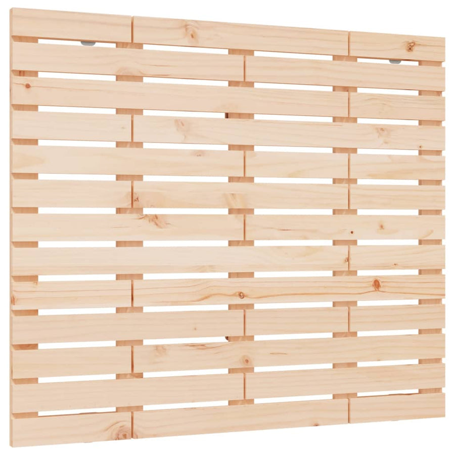 Hoofdbord Wandmontage 96X3X9,5 Cm Massief Grenenhout 96 x 91.5 cm Naturel