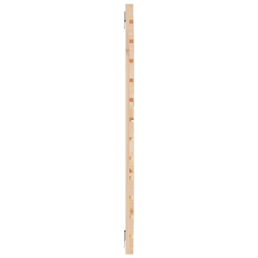 Hoofdbord Wandmontage 96X3X9,5 Cm Massief Grenenhout 96 x 91.5 cm Naturel
