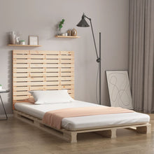 Hoofdbord Wandmontage 96X3X9,5 Cm Massief Grenenhout 96 x 91.5 cm Naturel