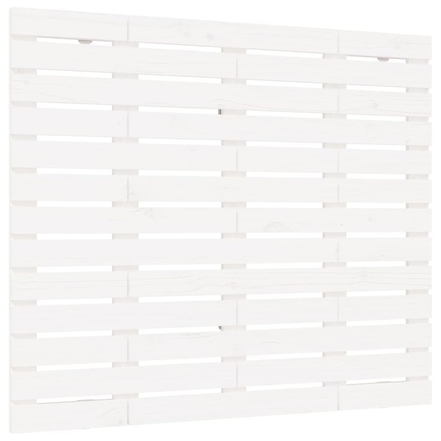 Hoofdbord Wandmontage 96X3X9,5 Cm Massief Grenenhout 96 x 91.5 cm Wit
