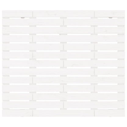 Hoofdbord Wandmontage 96X3X9,5 Cm Massief Grenenhout 96 x 91.5 cm Wit