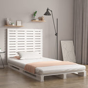 Hoofdbord wandmontage 96x3x91,5 cm massief grenenhout wit