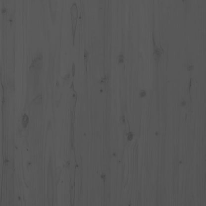 Hoofdbord Wandmontage 96X3X9,5 Cm Massief Grenenhout 96 x 91.5 cm Grijs