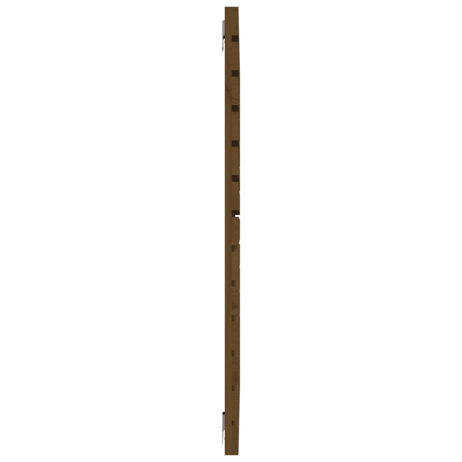 Hoofdbord Wandmontage 96X3X9,5 Cm Grenenhout 96 x 91.5 cm Honingbruin