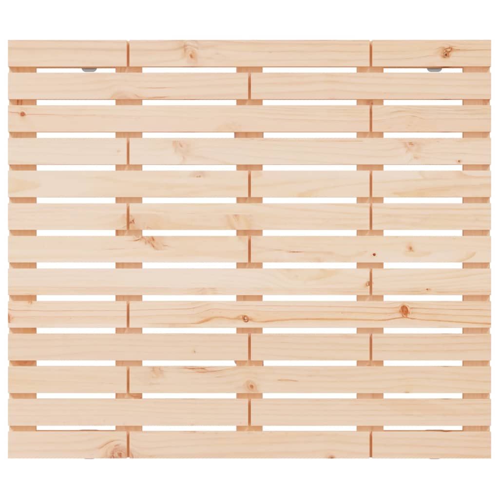 Hoofdbord Wandmontage 26X3X9,5 Cm Massief Grenenhout 126 x 91.5 cm Naturel