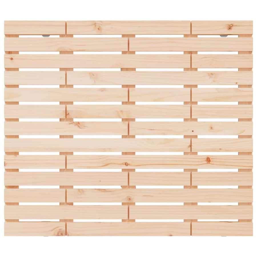 Hoofdbord Wandmontage 26X3X9,5 Cm Massief Grenenhout 126 x 91.5 cm Naturel