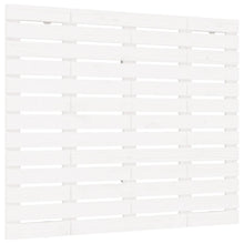 Hoofdbord Wandmontage 26X3X9,5 Cm Massief Grenenhout 126 x 91.5 cm Wit