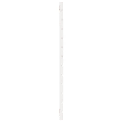 Hoofdbord Wandmontage 26X3X9,5 Cm Massief Grenenhout 126 x 91.5 cm Wit