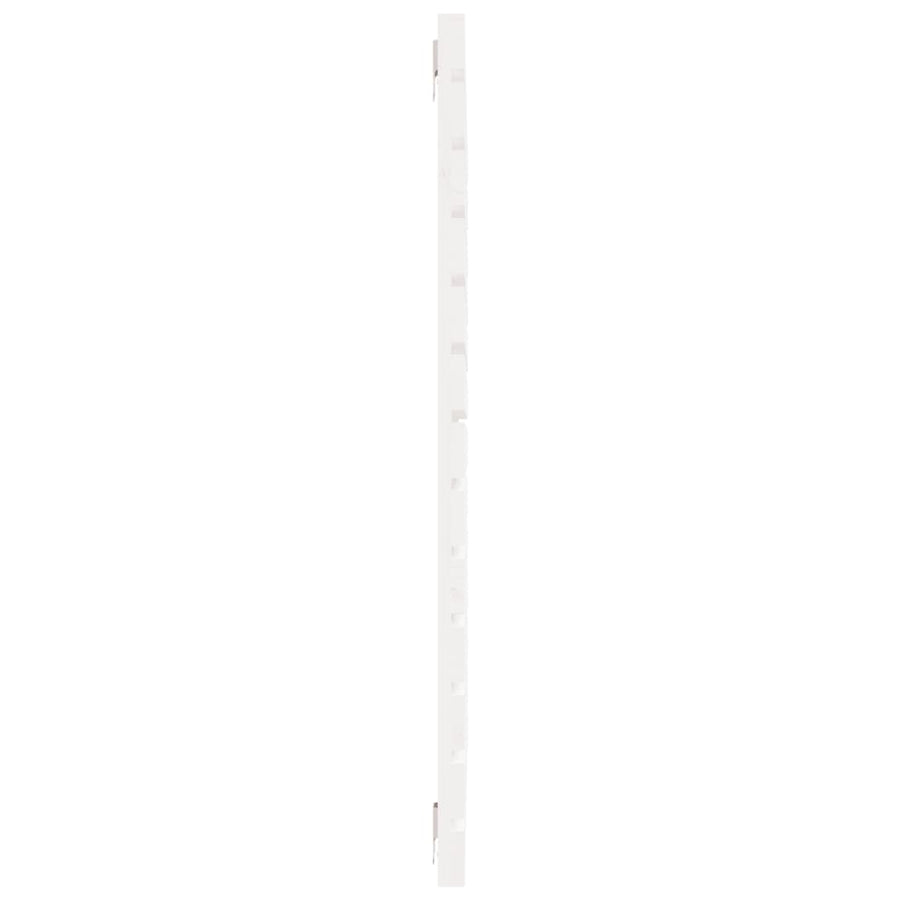 Hoofdbord Wandmontage 26X3X9,5 Cm Massief Grenenhout 126 x 91.5 cm Wit