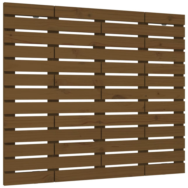 Hoofdbord Wandmontage 26X3X9,5 Cm Grenenhout 126 x 91.5 cm Honingbruin