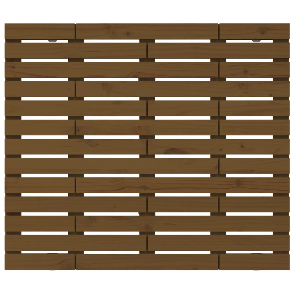 Hoofdbord Wandmontage 26X3X9,5 Cm Grenenhout 126 x 91.5 cm Honingbruin