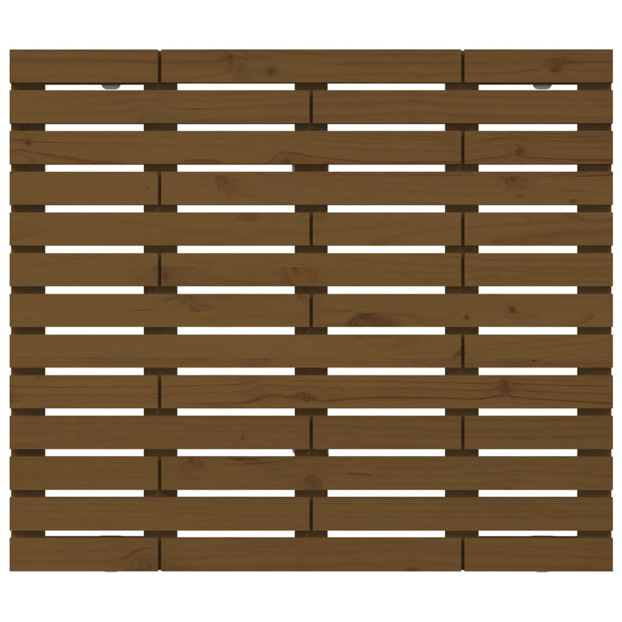 Hoofdbord Wandmontage 26X3X9,5 Cm Grenenhout 126 x 91.5 cm Honingbruin