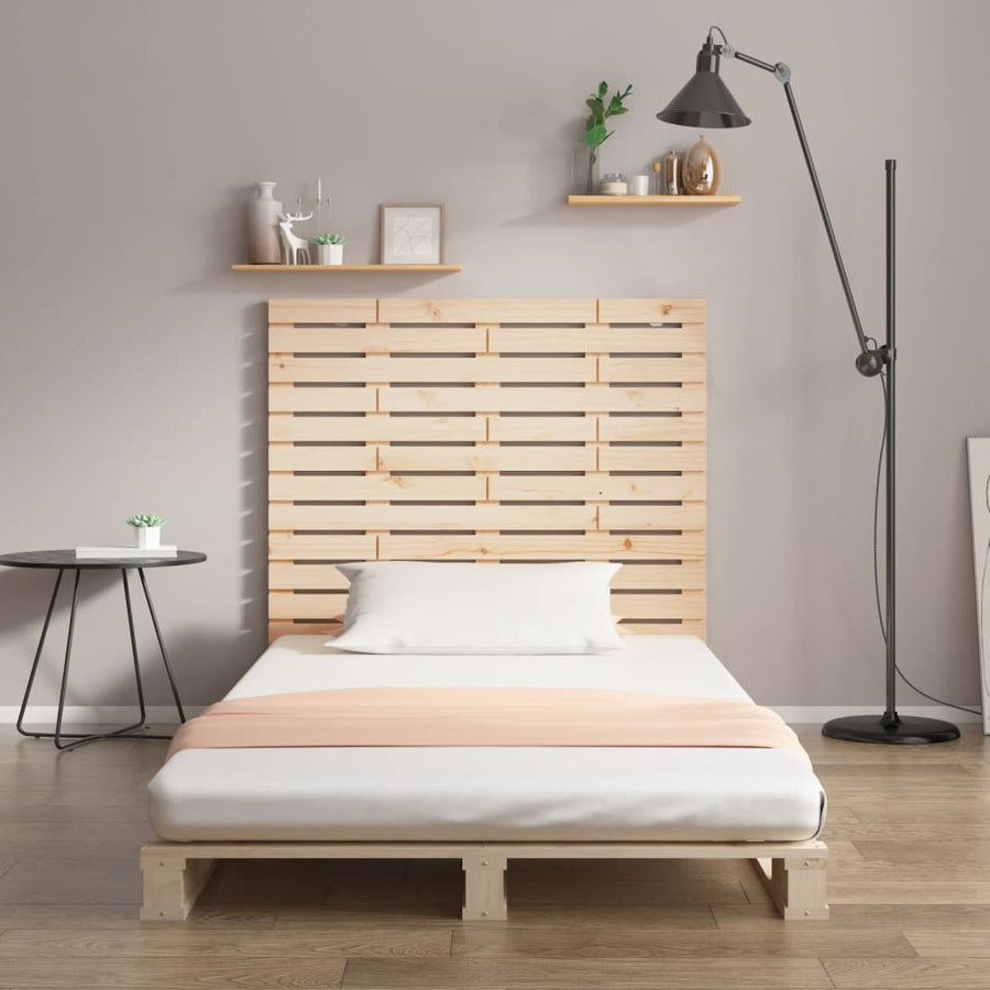 Hoofdbord Wandmontage 46X3X9,5 Cm Massief Grenenhout 146 x 91.5 cm Naturel