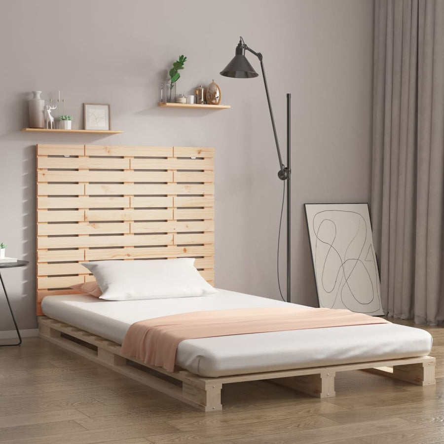 Hoofdbord Wandmontage 46X3X9,5 Cm Massief Grenenhout 146 x 91.5 cm Naturel