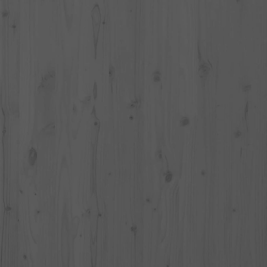 Hoofdbord Wandmontage 46X3X9,5 Cm Massief Grenenhout 146 x 91.5 cm Grijs