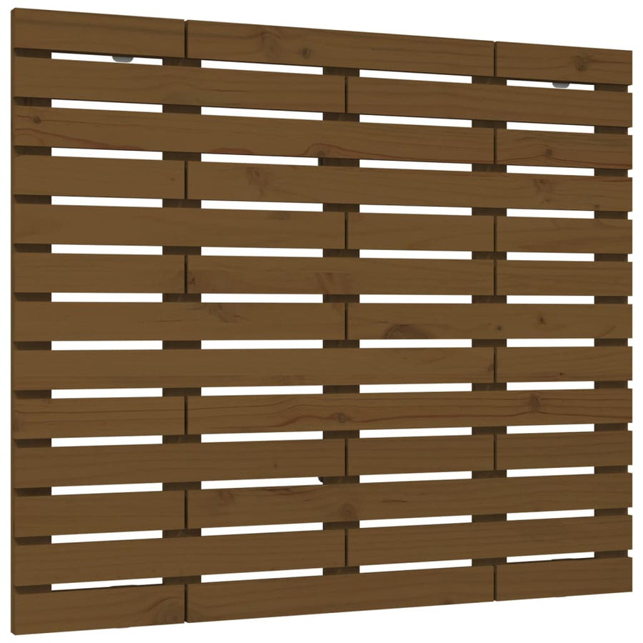 Hoofdbord Wandmontage 46X3X9,5 Cm Grenenhout 146 x 91.5 cm Honingbruin