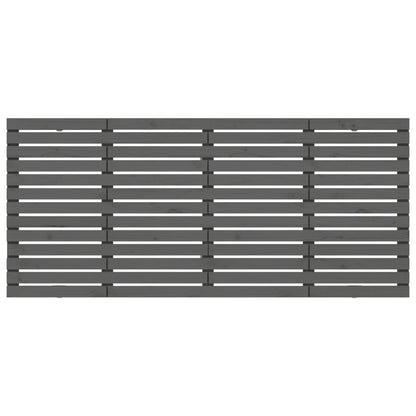 Hoofdbord Wandmontage 56X3X9,5 Cm Massief Grenenhout 156 x 91.5 cm Grijs