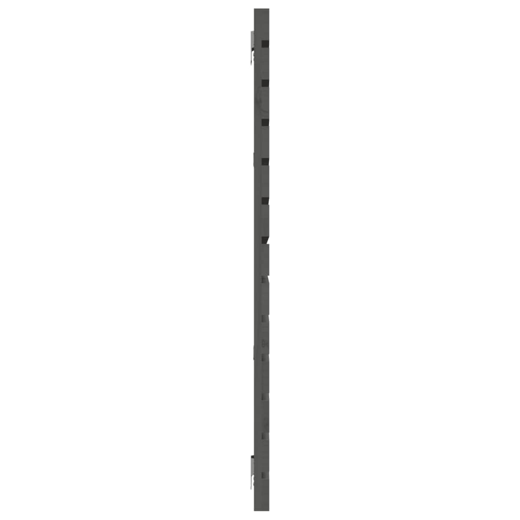 Hoofdbord Wandmontage 56X3X9,5 Cm Massief Grenenhout 156 x 91.5 cm Grijs