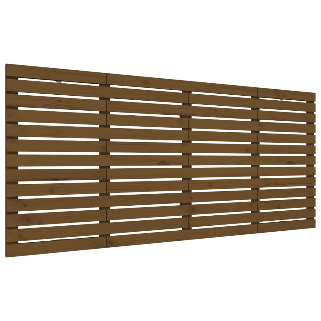 Hoofdbord Wandmontage 56X3X9,5 Cm Grenenhout 156 x 91.5 cm Honingbruin