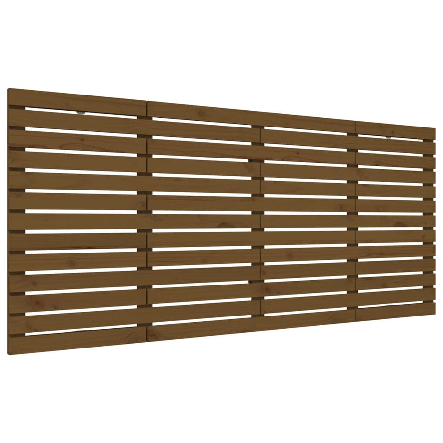 Hoofdbord Wandmontage 56X3X9,5 Cm Grenenhout 156 x 91.5 cm Honingbruin