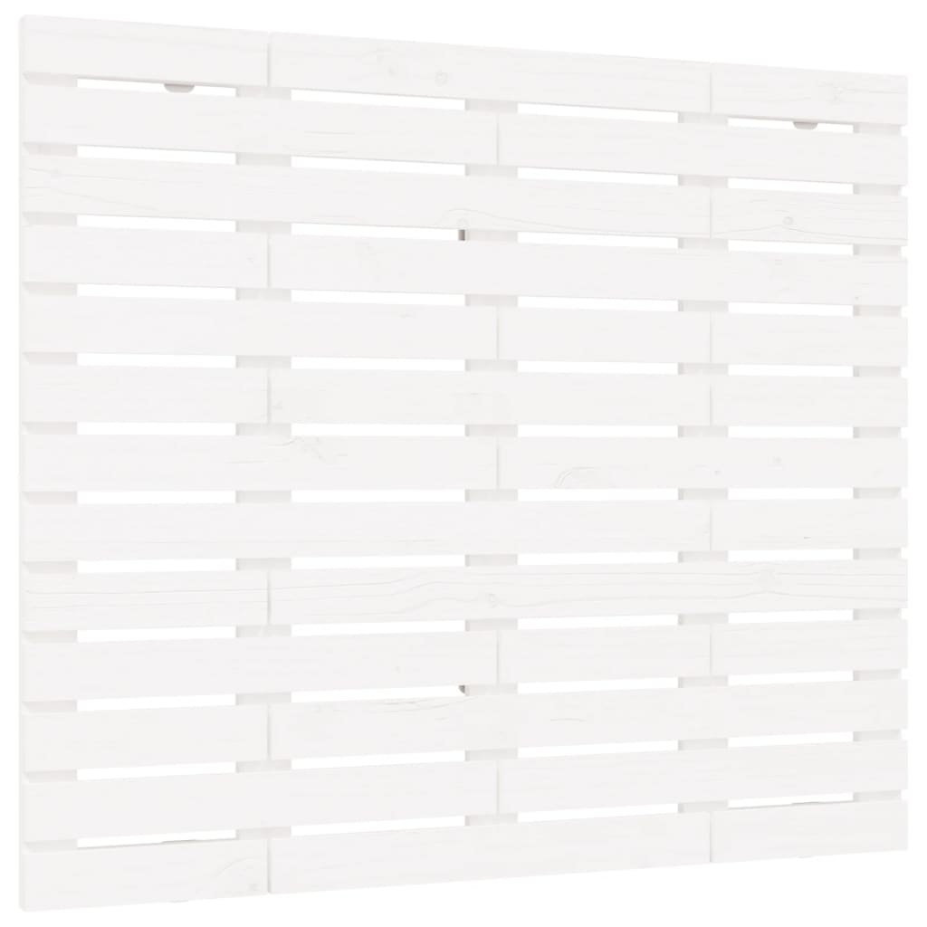 Hoofdbord Wandmontage 8X3X9,5 Cm Massief Grenenhout 81 x 91.5 cm Wit