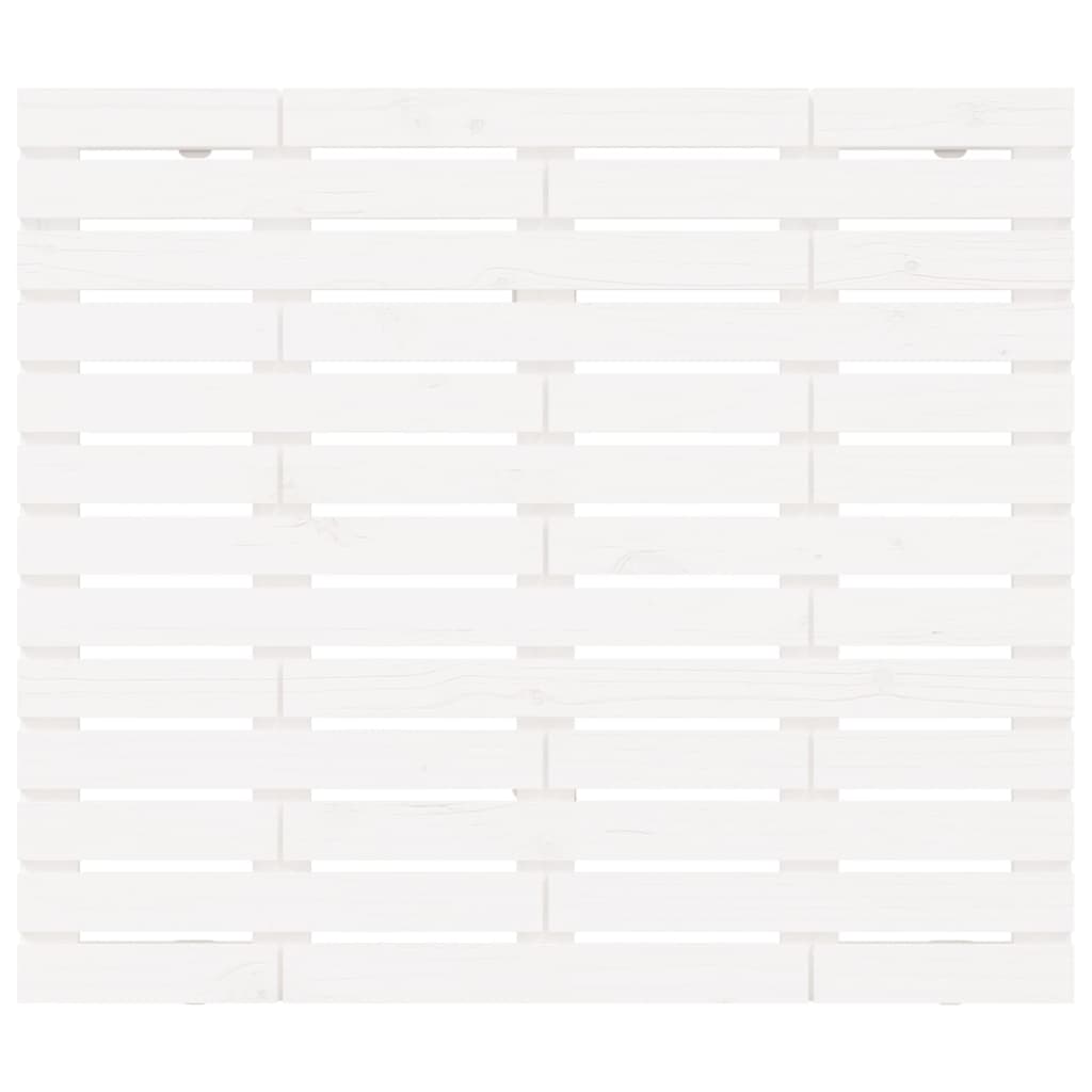Hoofdbord Wandmontage 8X3X9,5 Cm Massief Grenenhout 81 x 91.5 cm Wit