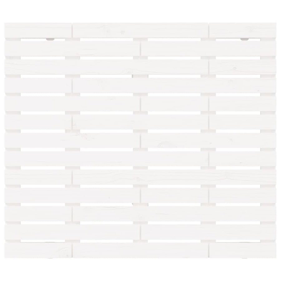 Hoofdbord Wandmontage 8X3X9,5 Cm Massief Grenenhout 81 x 91.5 cm Wit