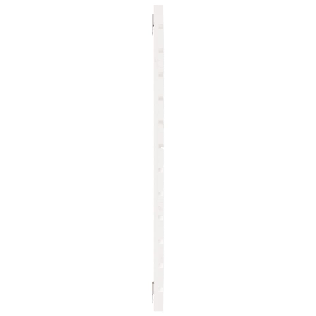 Hoofdbord Wandmontage 8X3X9,5 Cm Massief Grenenhout 81 x 91.5 cm Wit