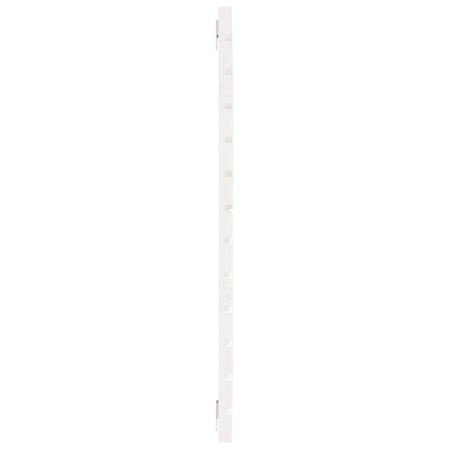 Hoofdbord Wandmontage 8X3X9,5 Cm Massief Grenenhout 81 x 91.5 cm Wit