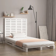 Hoofdbord wandmontage 81x3x91,5 cm massief grenenhout wit