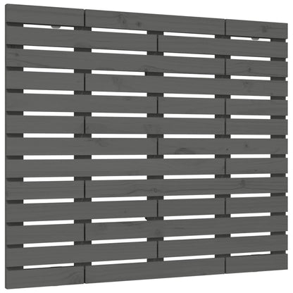 Hoofdbord Wandmontage 8X3X9,5 Cm Massief Grenenhout 81 x 91.5 cm Grijs