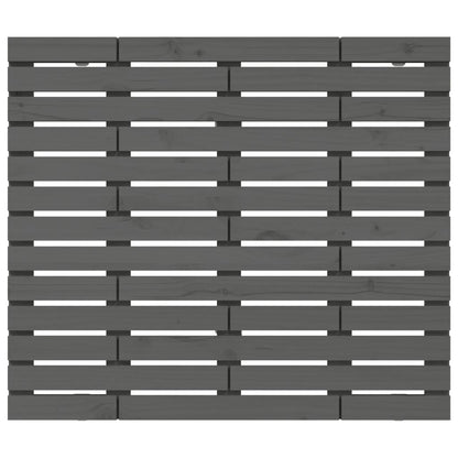 Hoofdbord Wandmontage 8X3X9,5 Cm Massief Grenenhout 81 x 91.5 cm Grijs