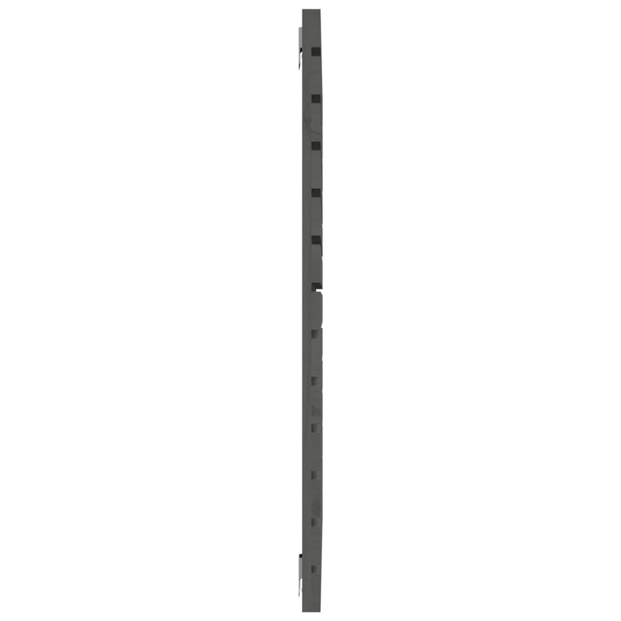 Hoofdbord Wandmontage 8X3X9,5 Cm Massief Grenenhout 81 x 91.5 cm Grijs