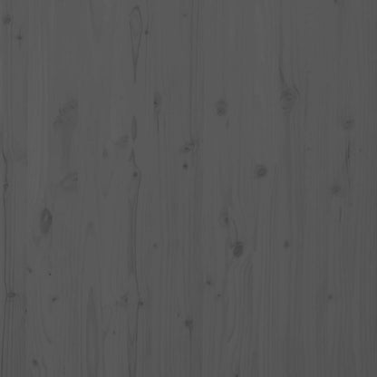 Hoofdbord Wandmontage 8X3X9,5 Cm Massief Grenenhout 81 x 91.5 cm Grijs