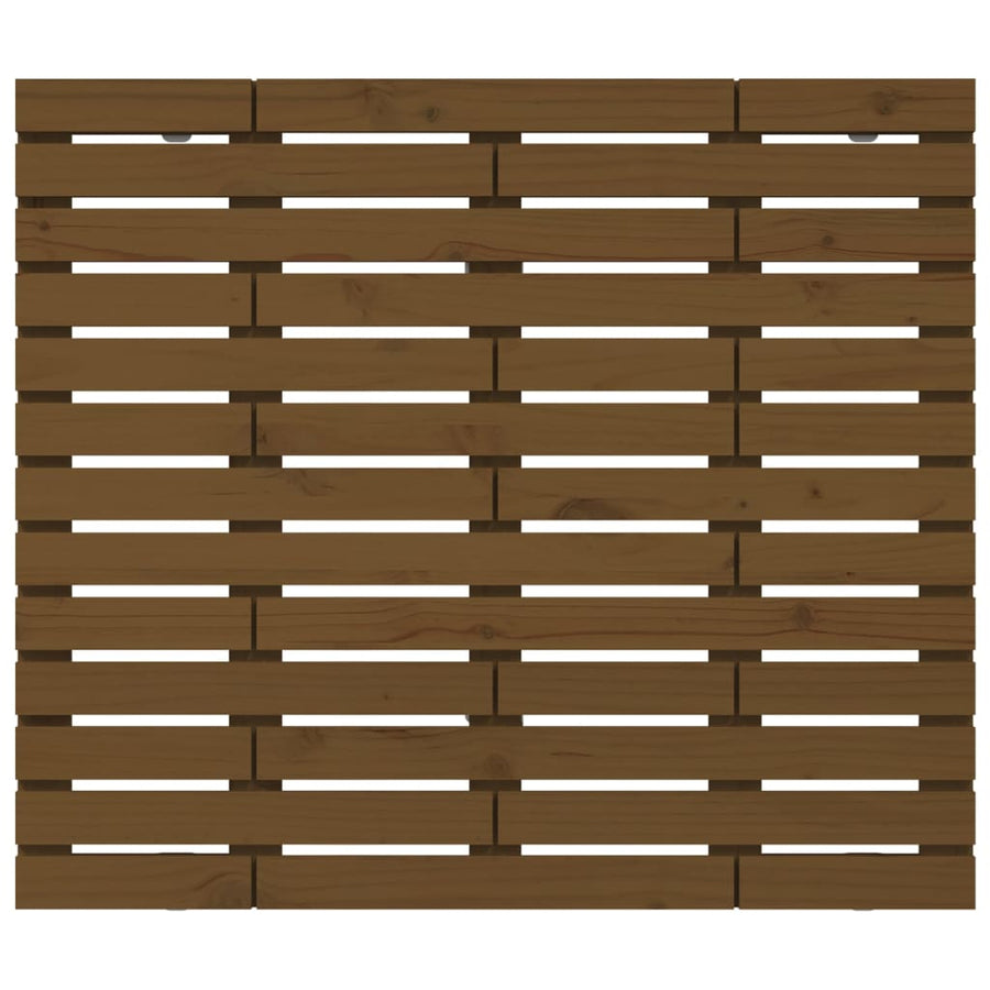 Hoofdbord Wandmontage 8X3X9,5 Cm Grenenhout 81 x 91.5 cm Honingbruin
