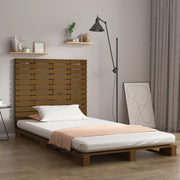 Hoofdbord wandmontage 81x3x91,5 cm massief grenenhout honingbruin
