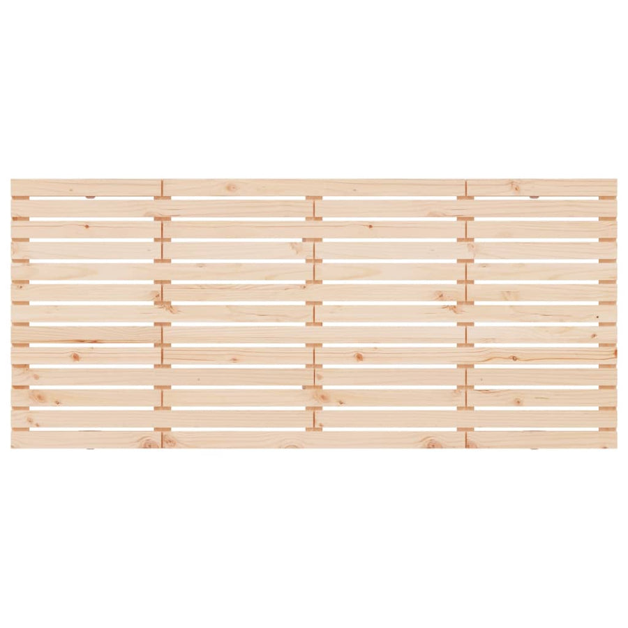 Hoofdbord Wandmontage 66X3X9,5 Cm Massief Grenenhout 166 x 91.5 cm Naturel