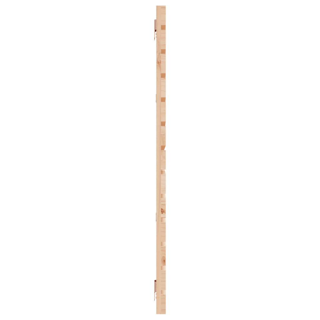 Hoofdbord Wandmontage 66X3X9,5 Cm Massief Grenenhout 166 x 91.5 cm Naturel