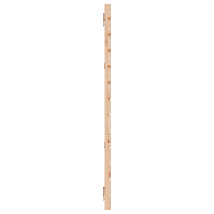 Hoofdbord Wandmontage 66X3X9,5 Cm Massief Grenenhout 166 x 91.5 cm Naturel