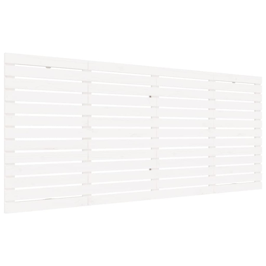 Hoofdbord Wandmontage 66X3X9,5 Cm Massief Grenenhout 166 x 91.5 cm Wit
