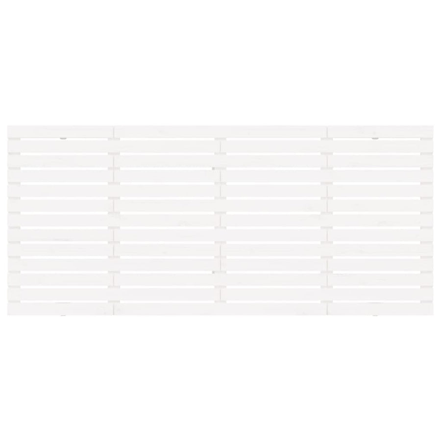 Hoofdbord Wandmontage 66X3X9,5 Cm Massief Grenenhout 166 x 91.5 cm Wit