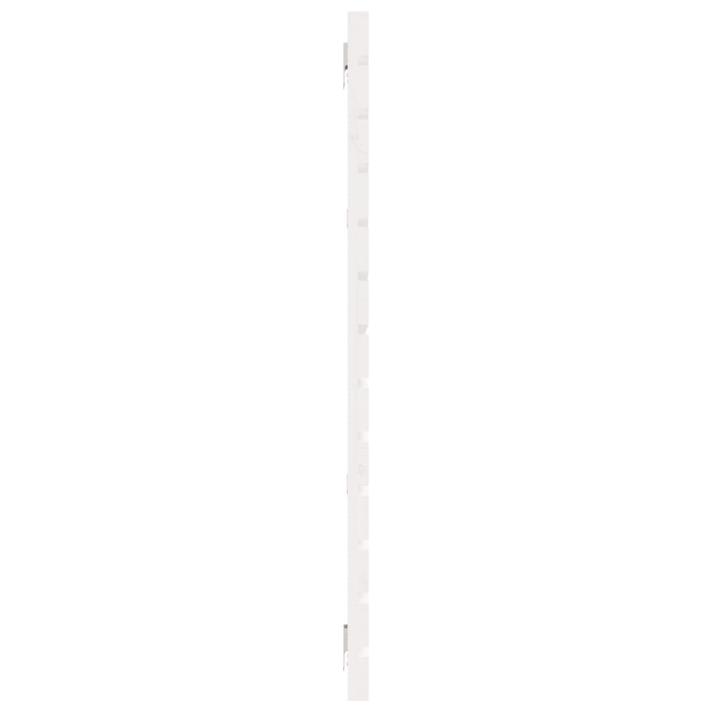 Hoofdbord Wandmontage 66X3X9,5 Cm Massief Grenenhout 166 x 91.5 cm Wit