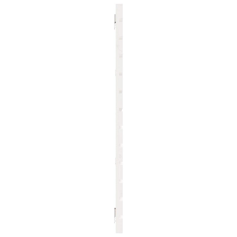 Hoofdbord Wandmontage 66X3X9,5 Cm Massief Grenenhout 166 x 91.5 cm Wit