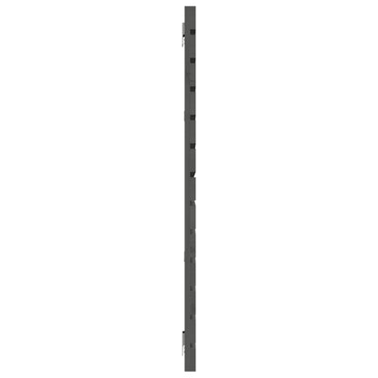 Hoofdbord Wandmontage 66X3X9,5 Cm Massief Grenenhout 166 x 91.5 cm Grijs