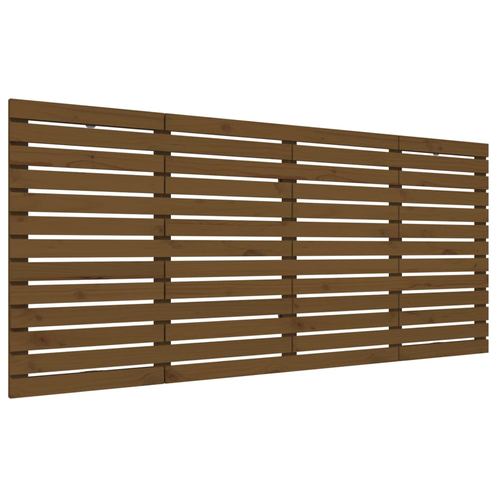 Hoofdbord Wandmontage 66X3X9,5 Cm Grenenhout 166 x 91.5 cm Honingbruin