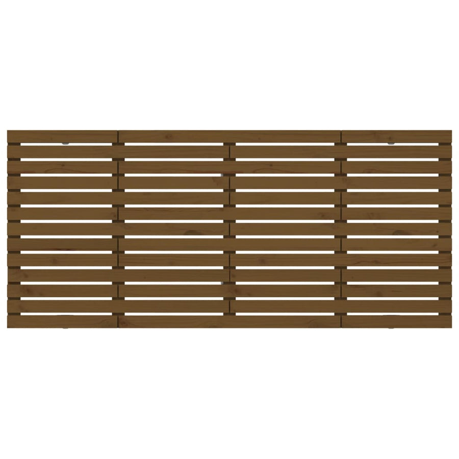 Hoofdbord Wandmontage 66X3X9,5 Cm Grenenhout 166 x 91.5 cm Honingbruin